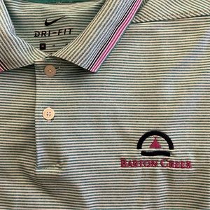 Nike Dri-fit Barton Creek Golf Performance Polo // Size Medium